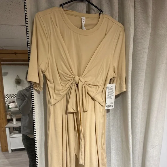lululemon athletica | Dresses | Lululemon Cotton Wrap Front Tshirt Dress |  Poshmark